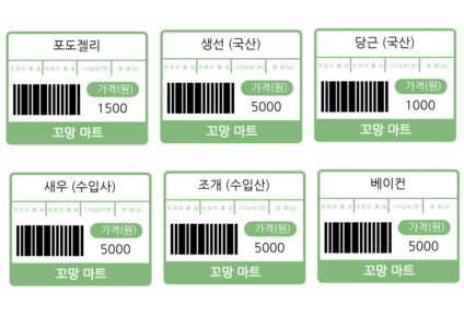 가격표